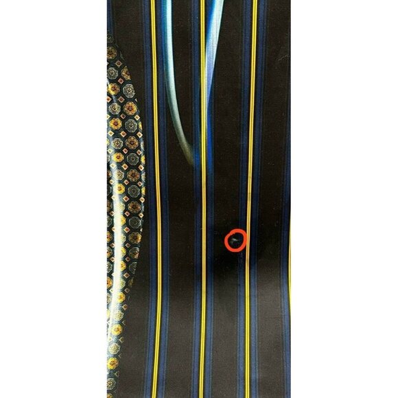 Clover Canyon Modern Elegant Floral & Stripe Scuba Midi Dress Firm Stretch Sz M - Picture 11 of 11